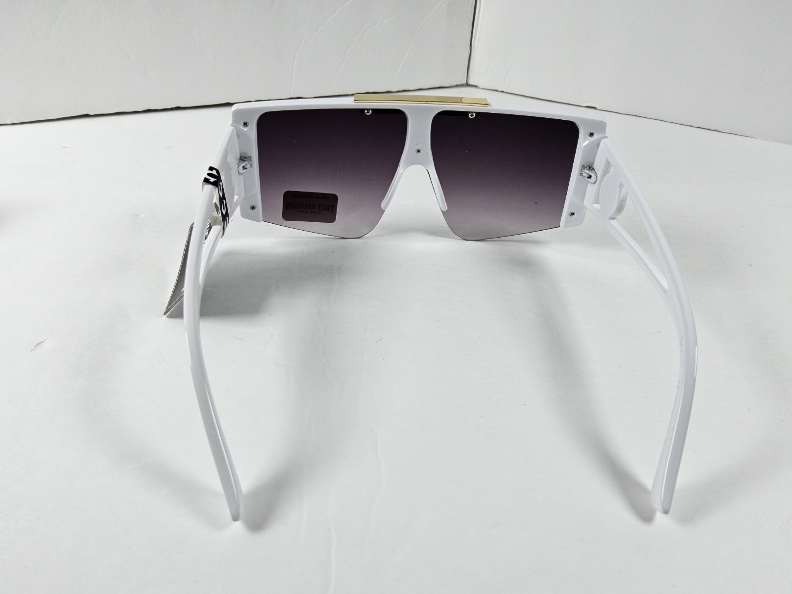 True Religion 100% UV Protection Shield Logo Sunglasses