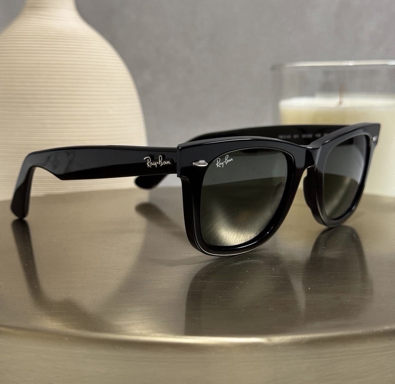 Rayban Wayfarer Black RB2140 Standard 50mm G15 Lens