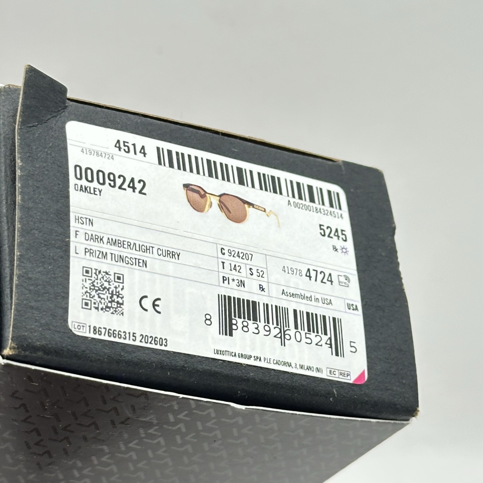 Oakley HSTN Irregular Round Prizm Sunglasses OO9242 Amber/Curry/Tungsten