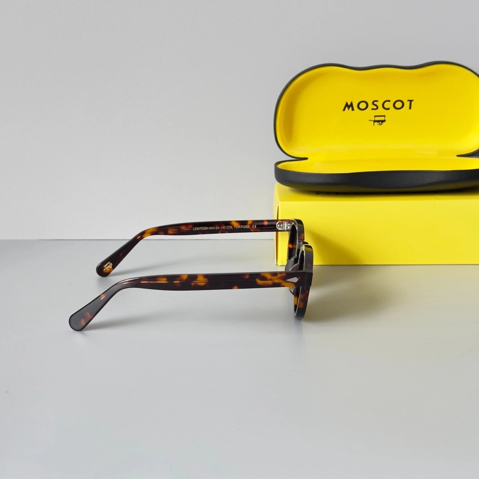 Moscot Lemtosh Tortoise Frame Dark Grey Lens Sunglasses Handmade Unisex