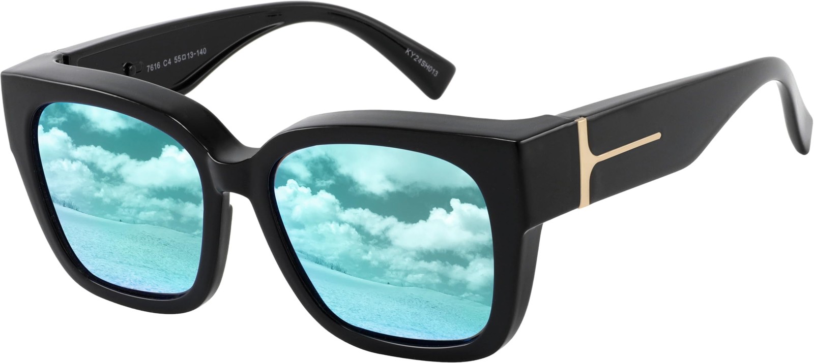 Yogo Vision Polarized Fit Over Glasses Sunglasses for Women Men Wear Over