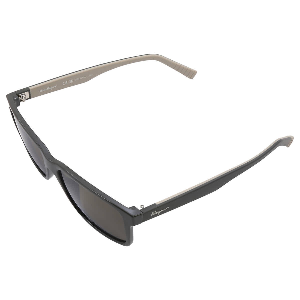 Salvatore Ferragamo Dark Grey Rectangular Men’s Sunglasses SF938S 338 57