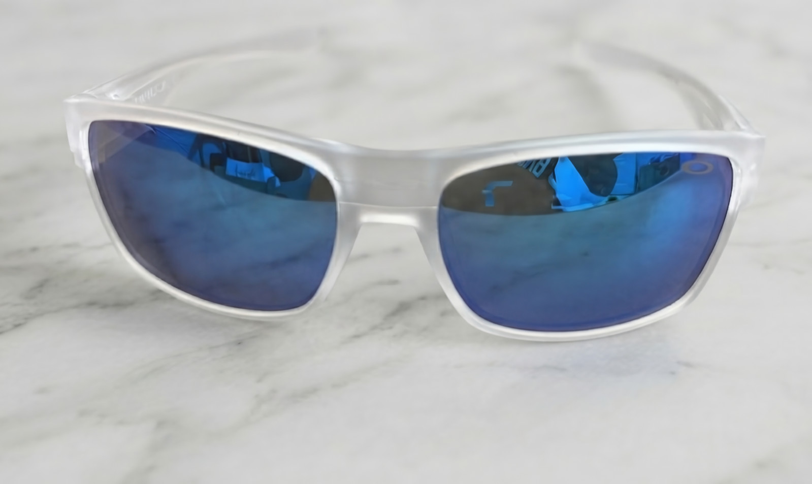 Oakley TwoFace White Blue Sunglasses