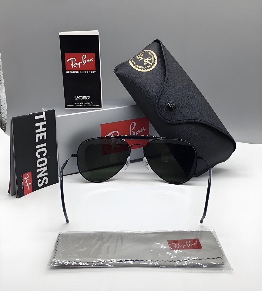 HOT GREEN RB3030 RAY-BAN OUTDOORSMAN SUNGLASSES KT-9542