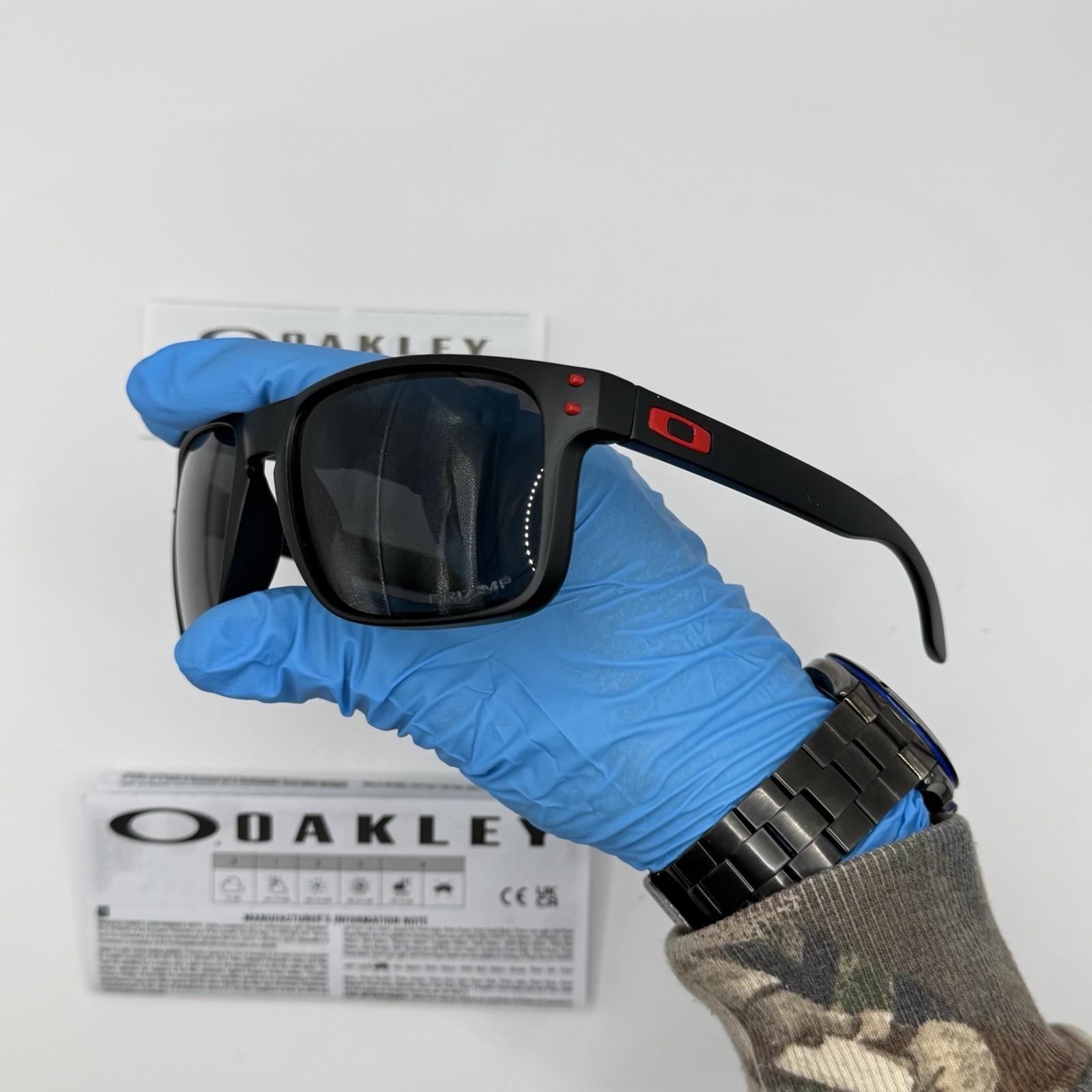 Oakley Holbrook XL OO9417 sunglasses black frame gray Prizm lenses