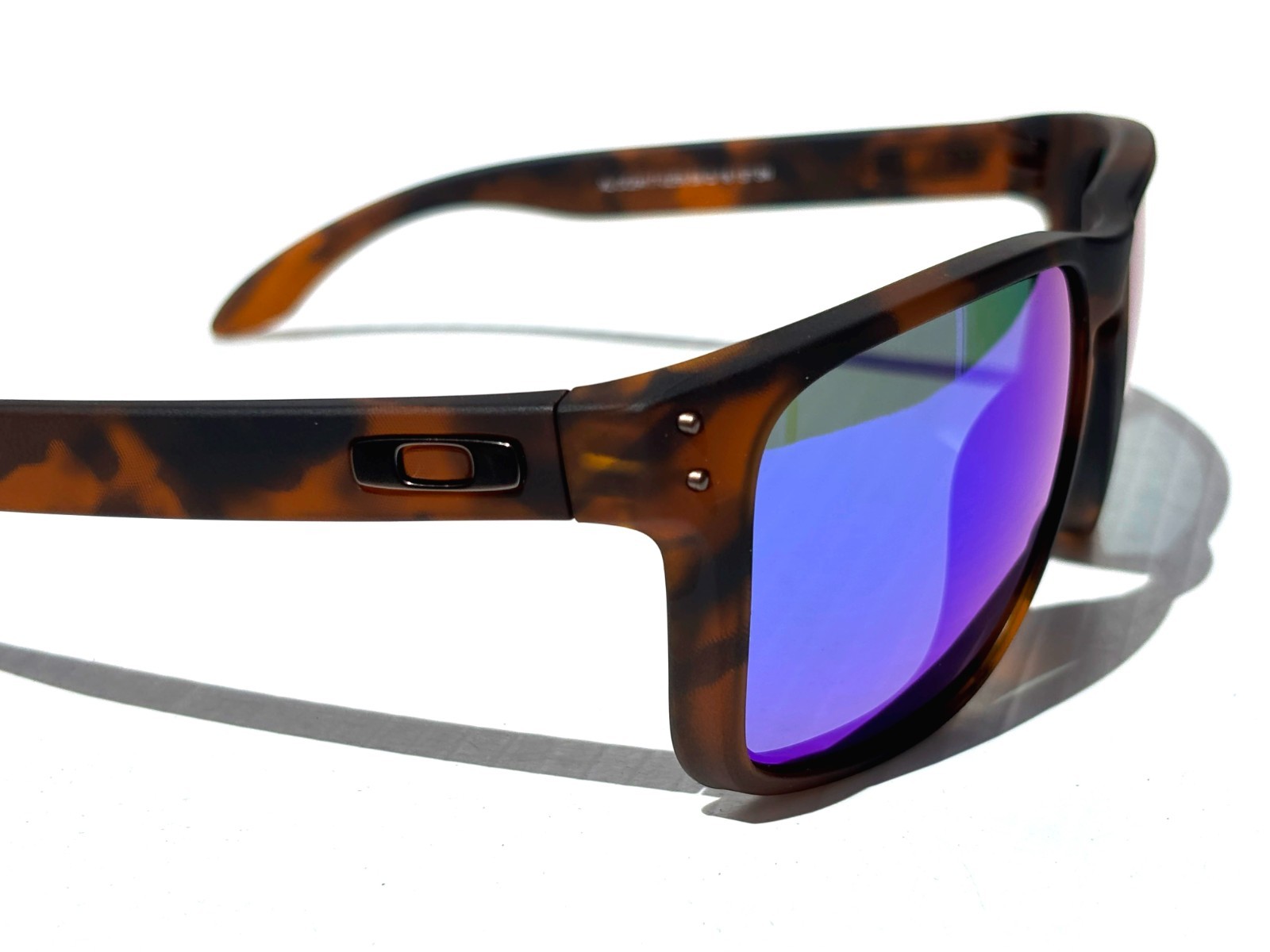 NEW Oakley HOLBROOK XL Matte Tortoise POLARIZED Galaxy Blue Sunglass 9417-02