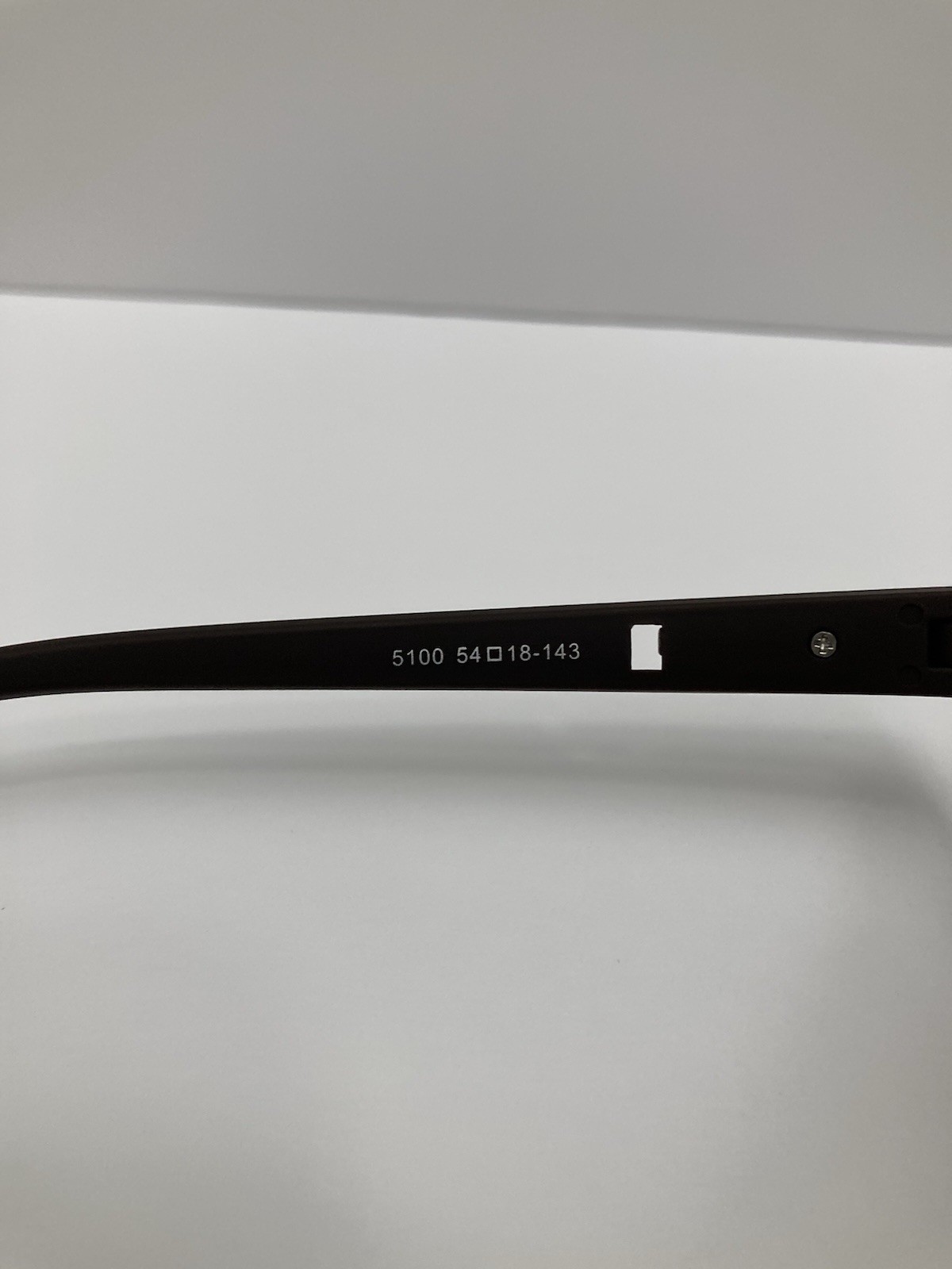 PRADA Men’s Rectangle Sunglasses Black Plastic Frame Brown Tinted Lenses 5100