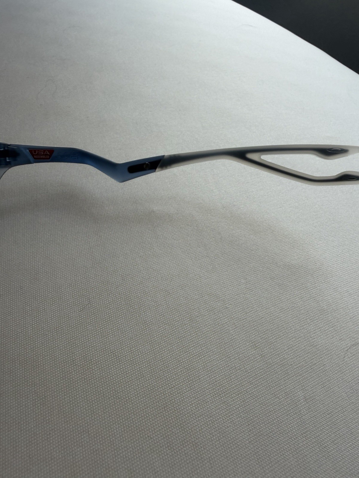 Oakley Plantaris Sunglasses- Prizm Grey Polarized Lenses Matte Transparent Frame