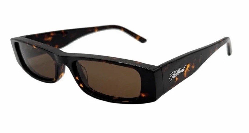 Hellbent Men’s Designer Rectangular Sunglasses Tortoise Shell