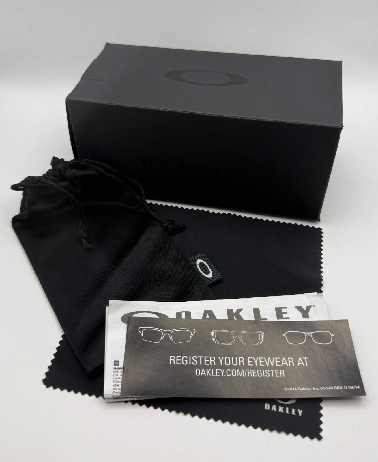 Oakley Holbrook Sunglasses Black Frame Black Lens With Box, Case, & Accessories