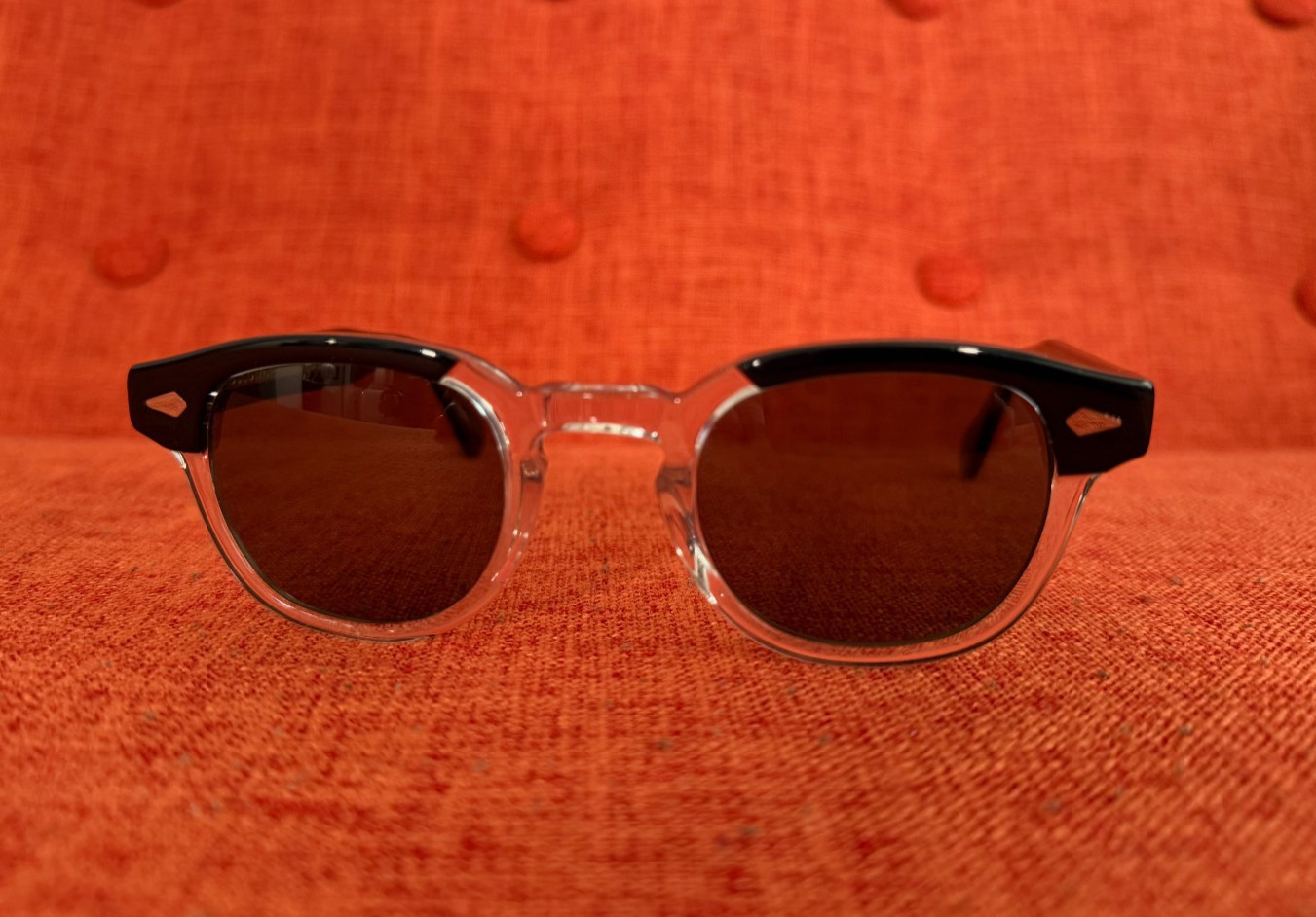 MOSCOT Lemtosh Sun Sunglasses | Black Crystal | 44mm | G-15 Polarized Glass Lens