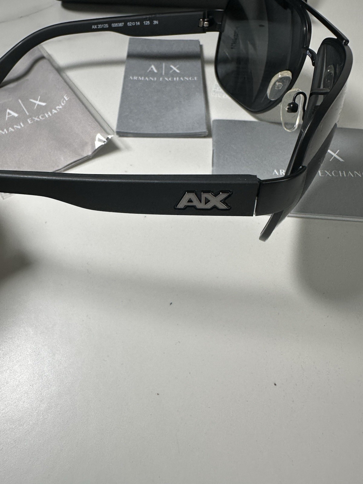 Armani Exchange AX2012S Men’s Aviator Sunglasses Black/Gray 125mm UV