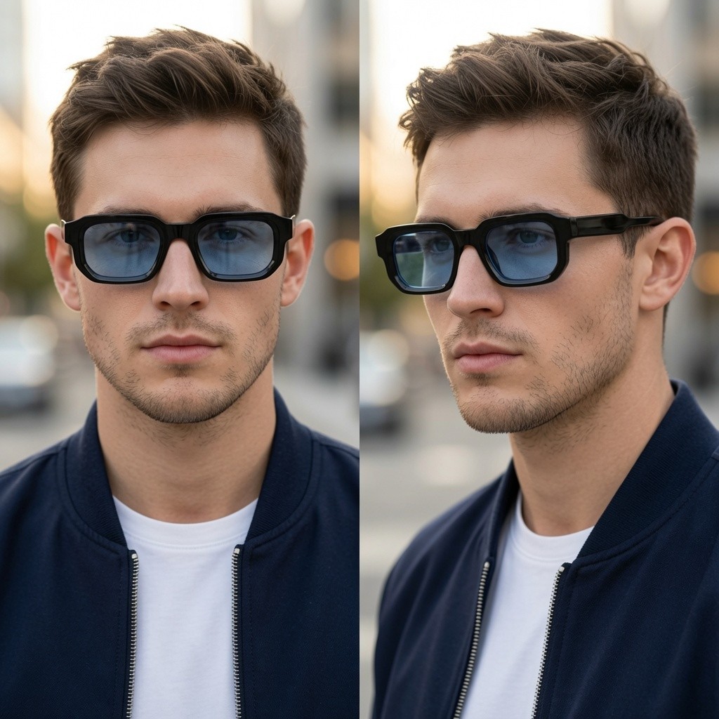 Sunglasses For Men Clear Lens Business Casual Wear Sophisticated Elegant Shades
