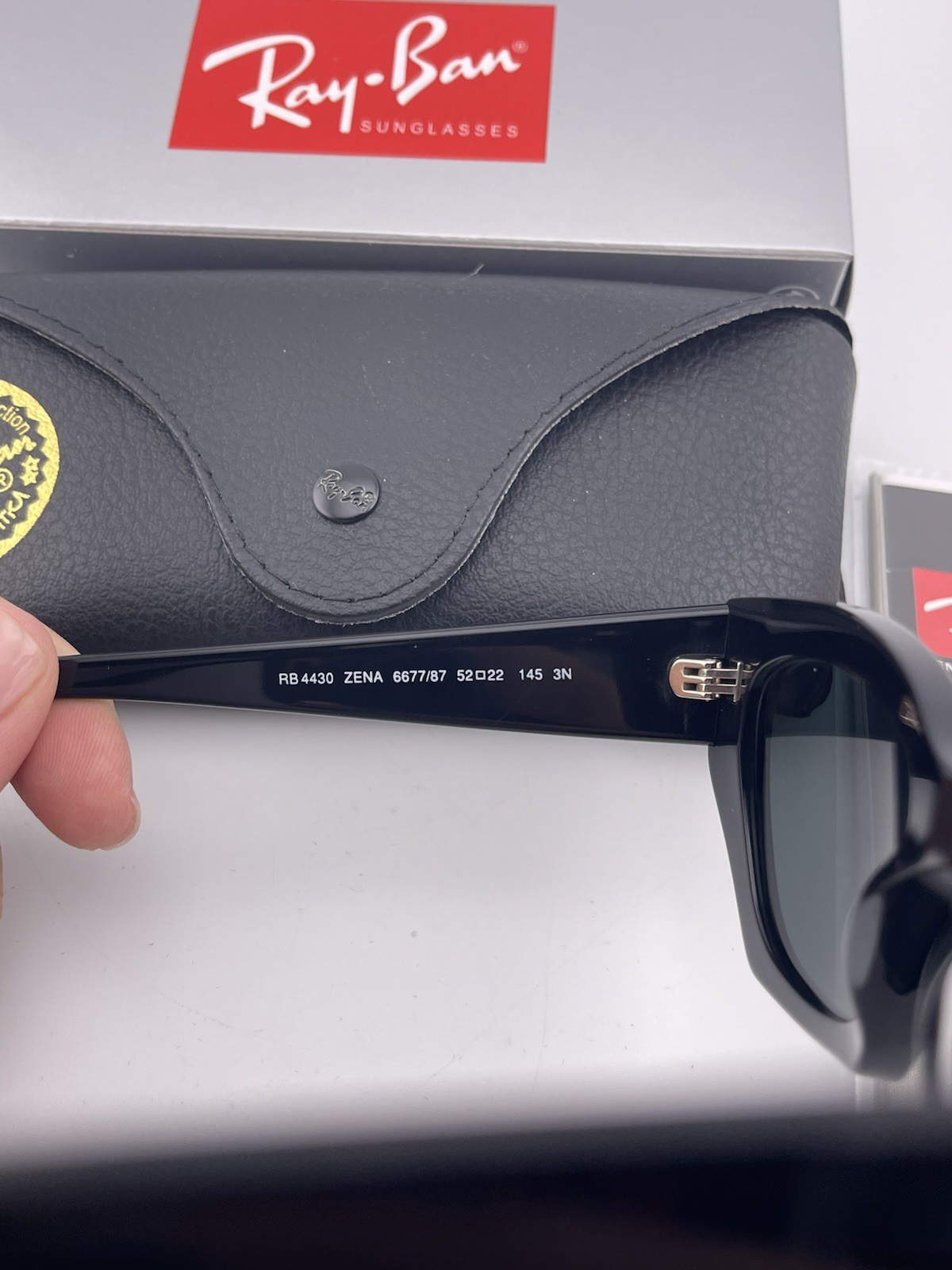 Ray-Ban Zena Bio-Based Black/Dark Grey 52mm Sunglasses RB4430 667787 52-22