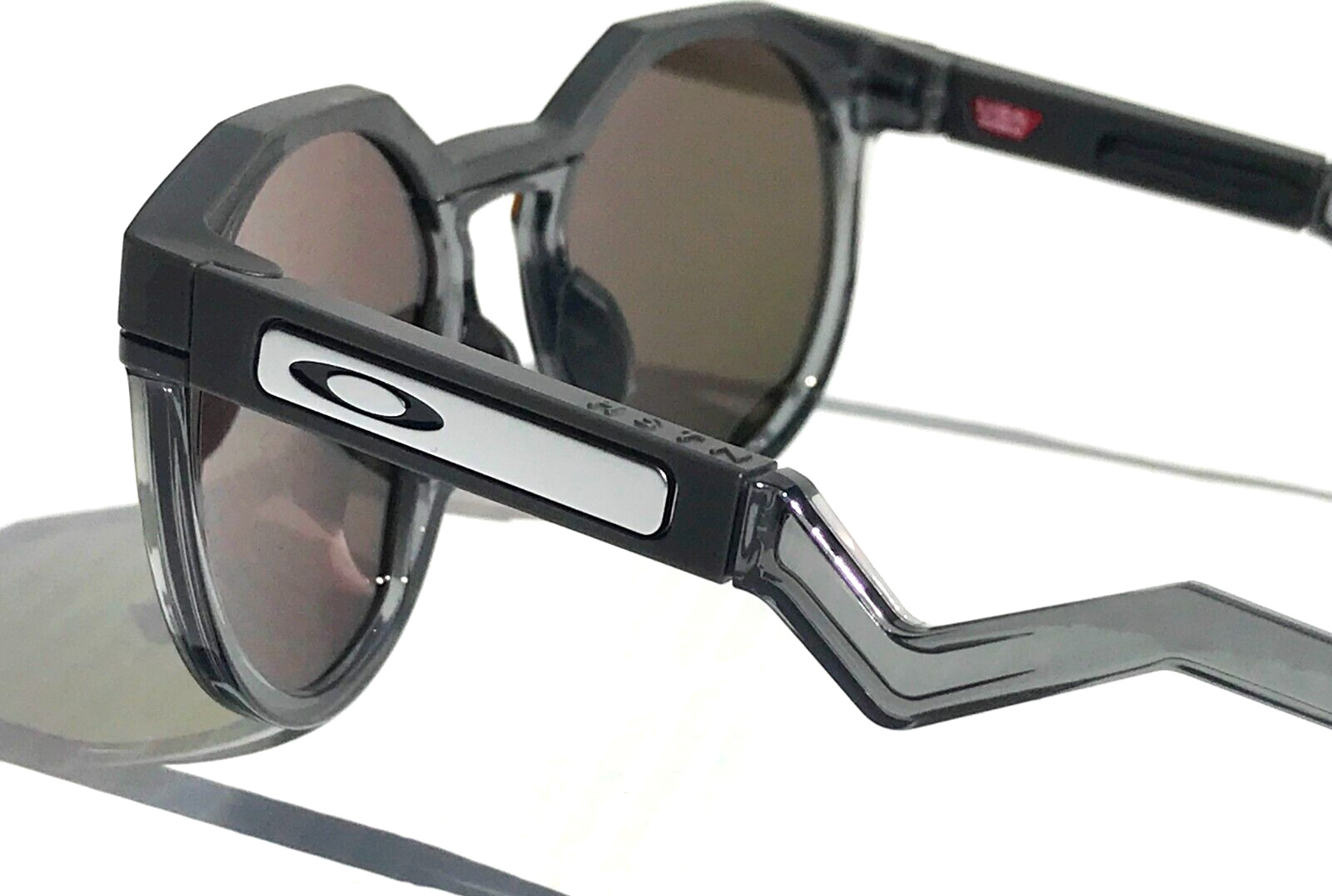 NEW Oakley HSTN Matte Carbon Grey Frame PRIZM Ruby Lens Sunglass 9242-02