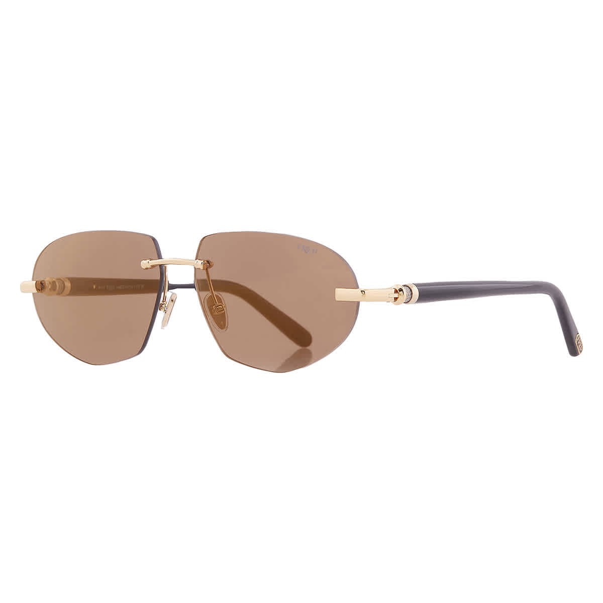 Fred Brown Mirror Irregular Men’s Sunglasses FG40060U 30G 59 FG40060U 30G 59