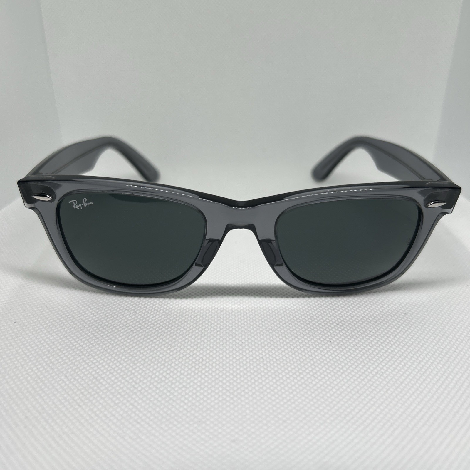 Ray-Ban Wayfarer Classic Sunglasses RB 2140 6773/R5 Transparent Gray 50mm w/case