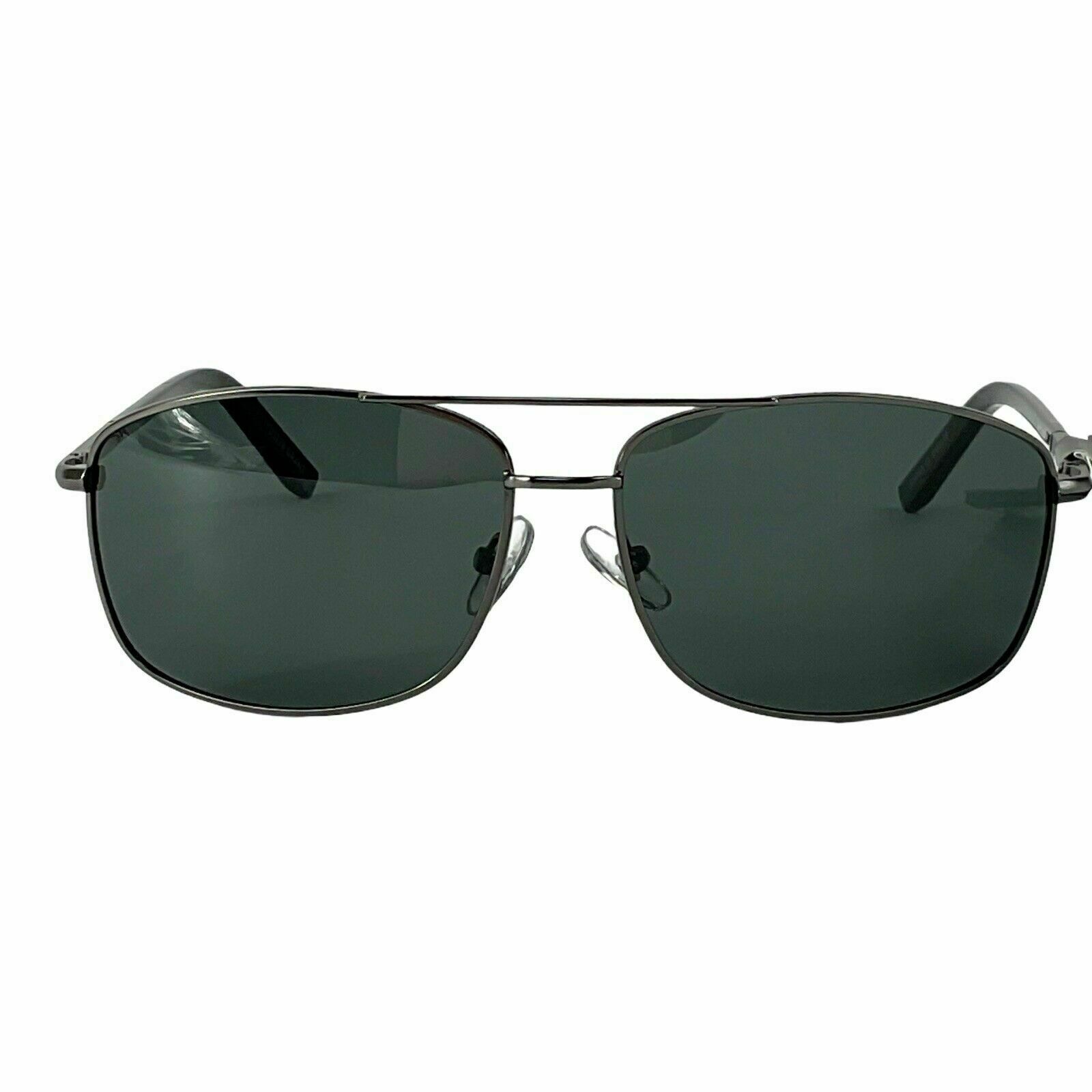 FOSTER GRANT TRUPOLAR MENS POLARIZED SUNGLASSES GUNMETAL BLACK FRAME SOLO