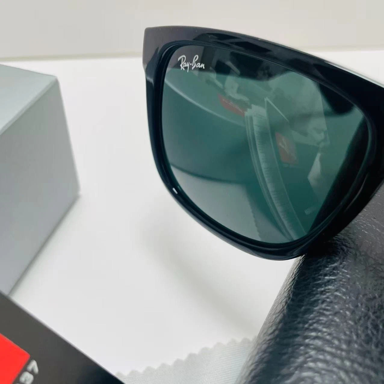 Ray-Ban RB4165 Polarized Sunglasses Black Frame / Dark Gray Lenses 50mm