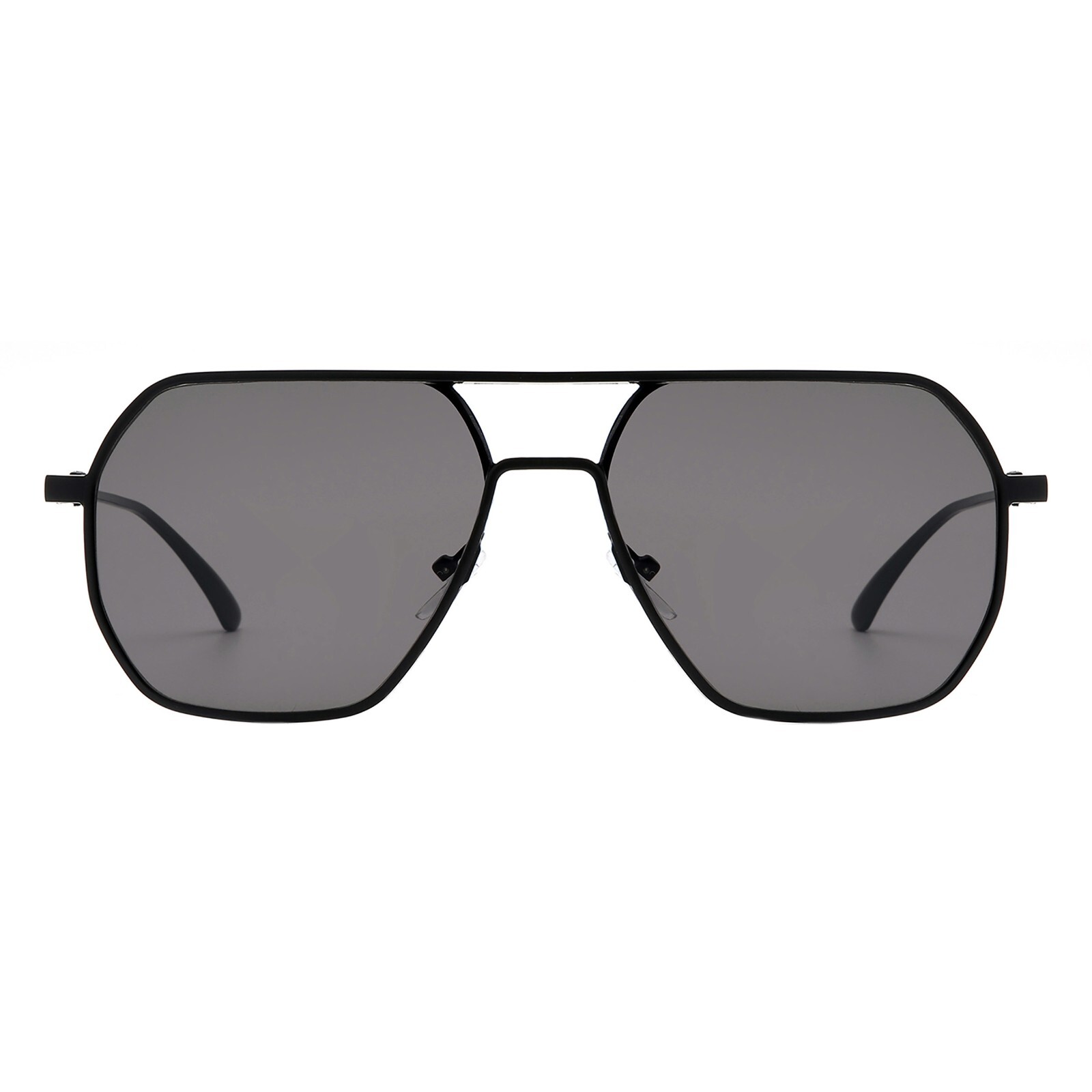 Unisex Fashion Sunglasses Modern Geometric Square Metal Frame UV400