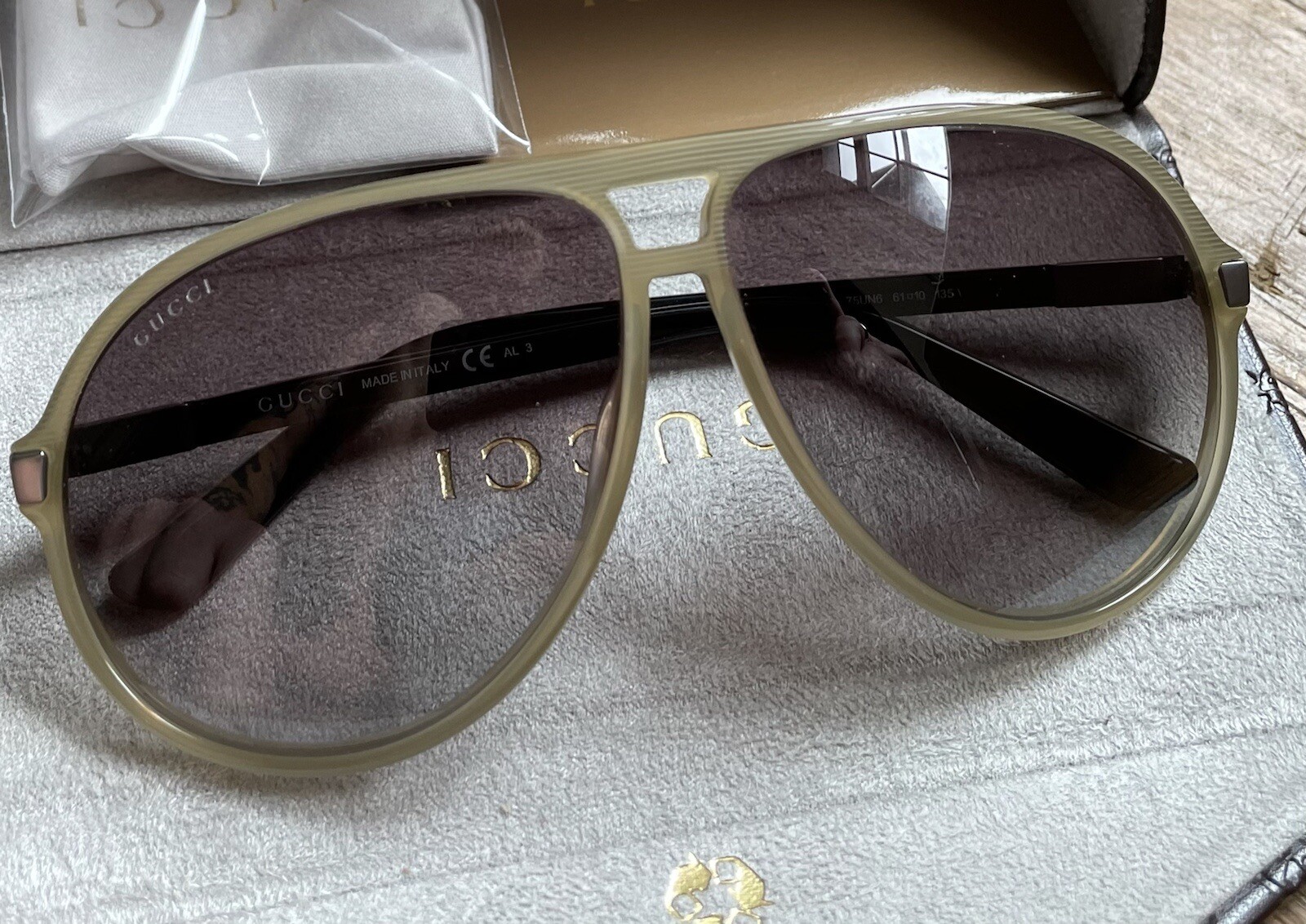 gucci GG1646/CL HONEY & BLK
