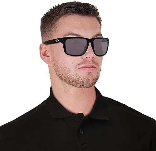 Oakley Mens OO9417 Holbrook XL Square Sunglasses Matte Black Prizm Grey 59mm