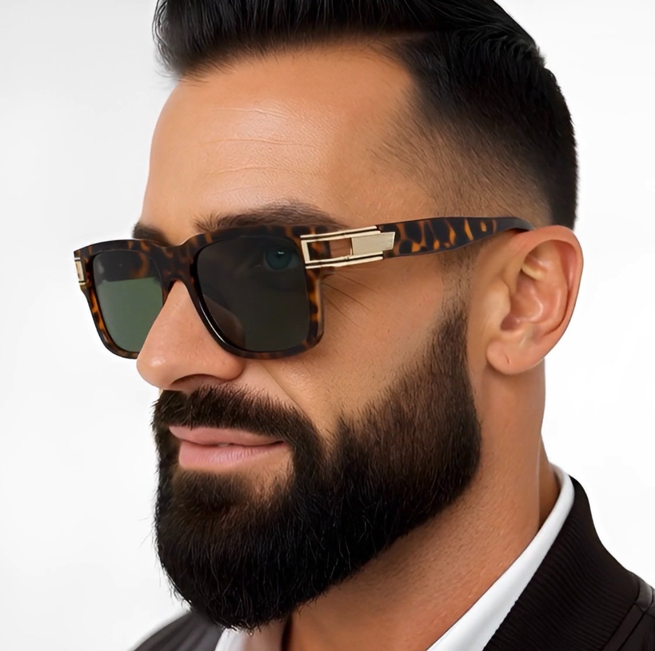 Fashion Men Sunglasses Designer New Style Classic Model Gold Metal Bar Retro NEW