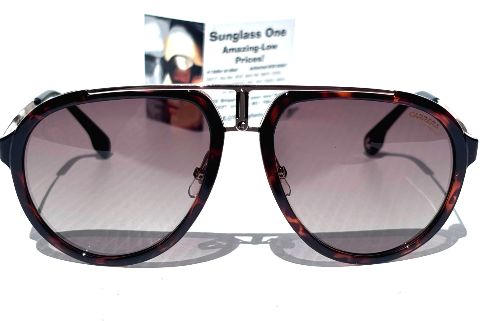 CARRERA Havana Gold & Tortoise Frame Gradient Brown Sunglass CA1003/SSAM 02IK
