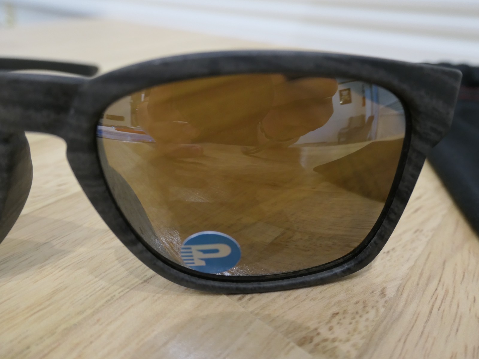 Oakley Catalyst Grey Woodgrain Polarized Sunglasses 009272-16 Discontinued NOS