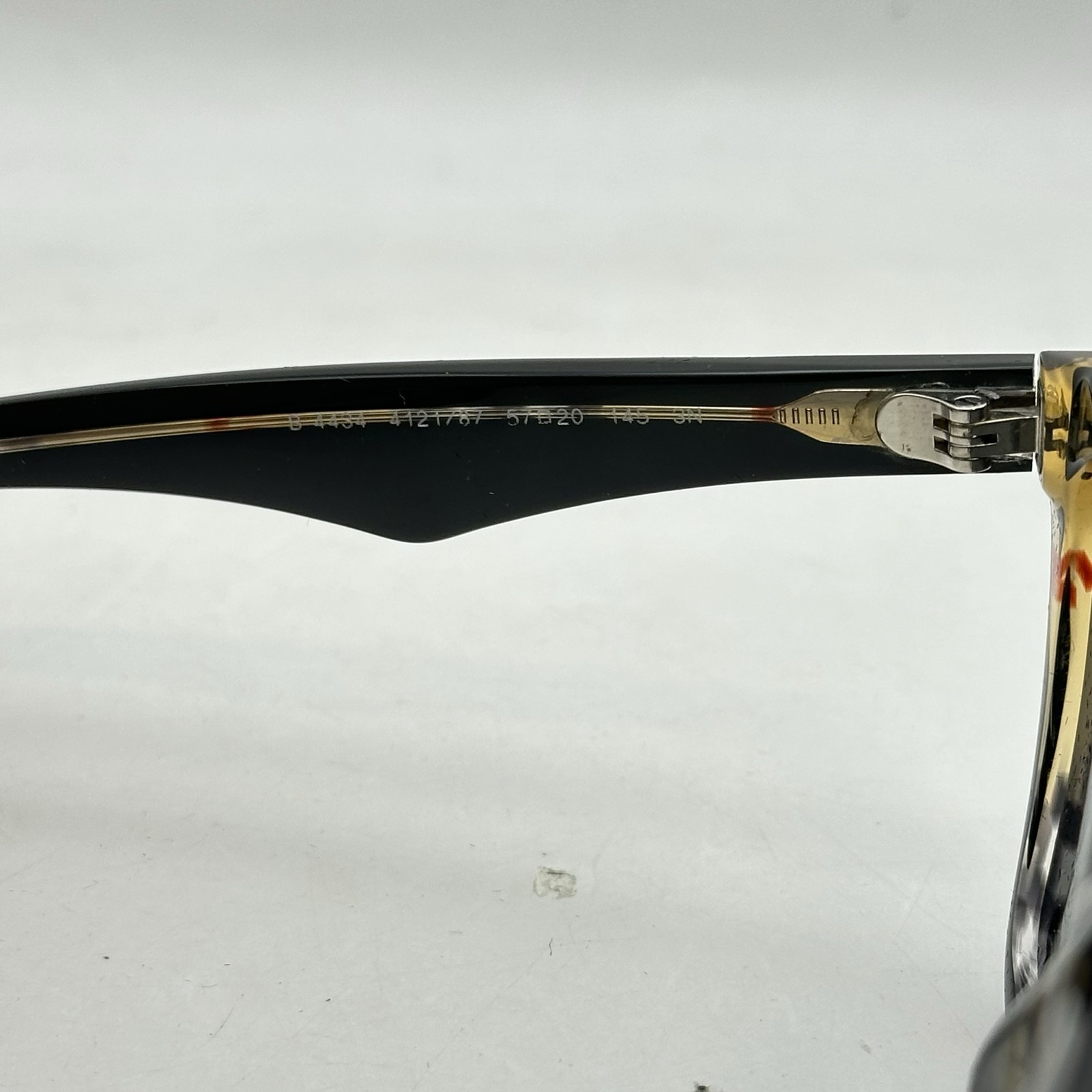 Burberry Mens Square Thick Acetate Full Rim Sunglasses BE4434 Black On Check