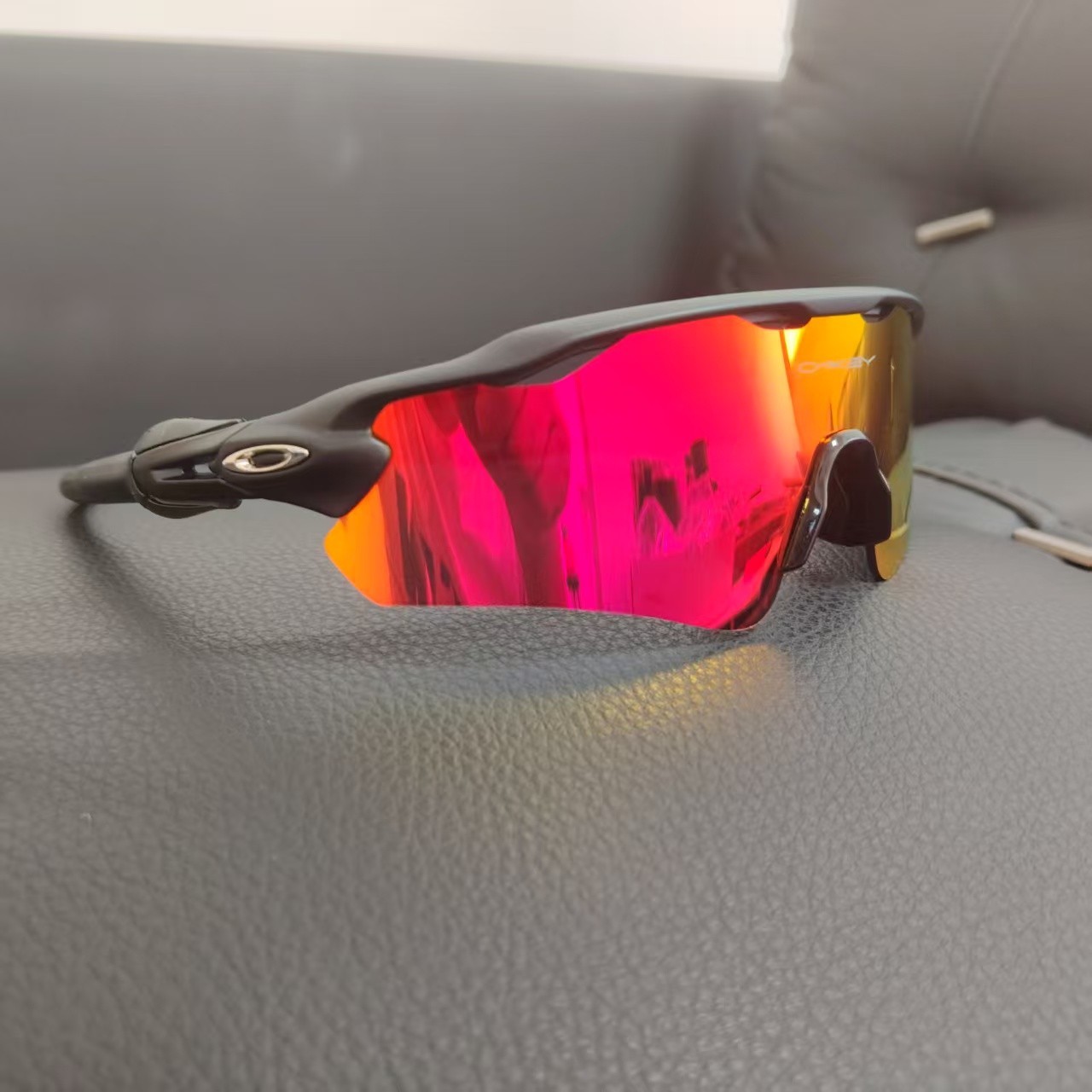 Oakley Radar EV Path OO9208 Sunglasses Matte Black Frame PRIZM Road Ruby