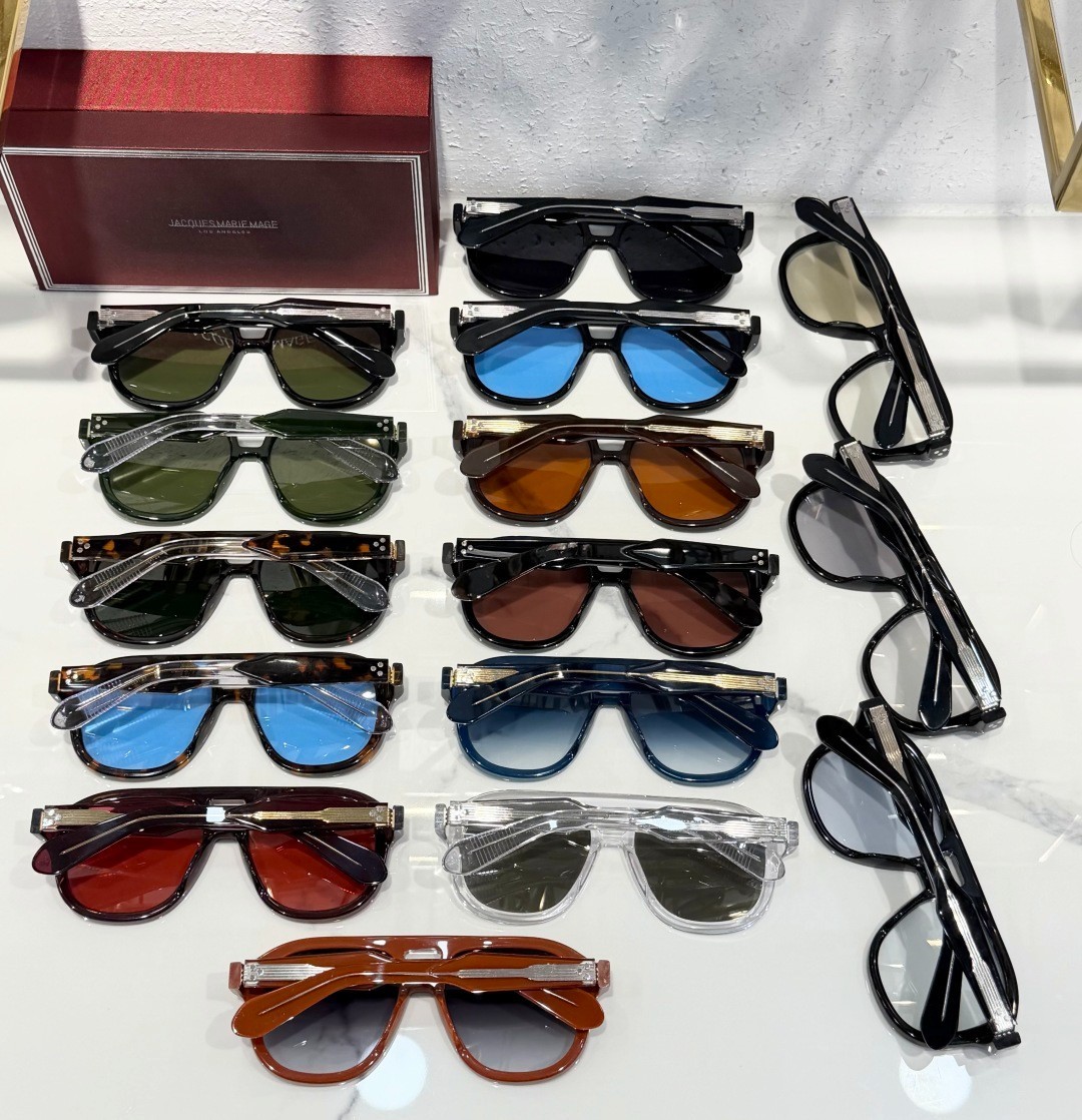 JACQUES MARIE MAGE JASPER Sunglasses Dark Tortoise/Light Blue – 55-17-146