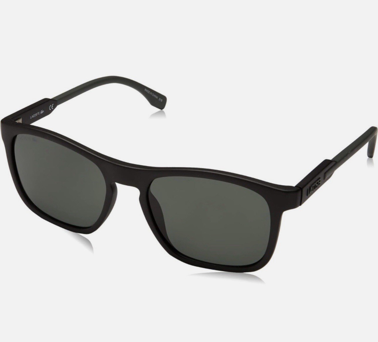 1 Unit New Lacoste L604SNDG Matte Black/Green Sunglasses 54-18-145 #621