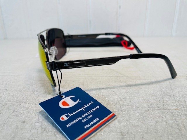 CHAMPION CU5131 01 Matte Gunmetal Frame w/Fire Orange POLARIZED Lenses Suns $89