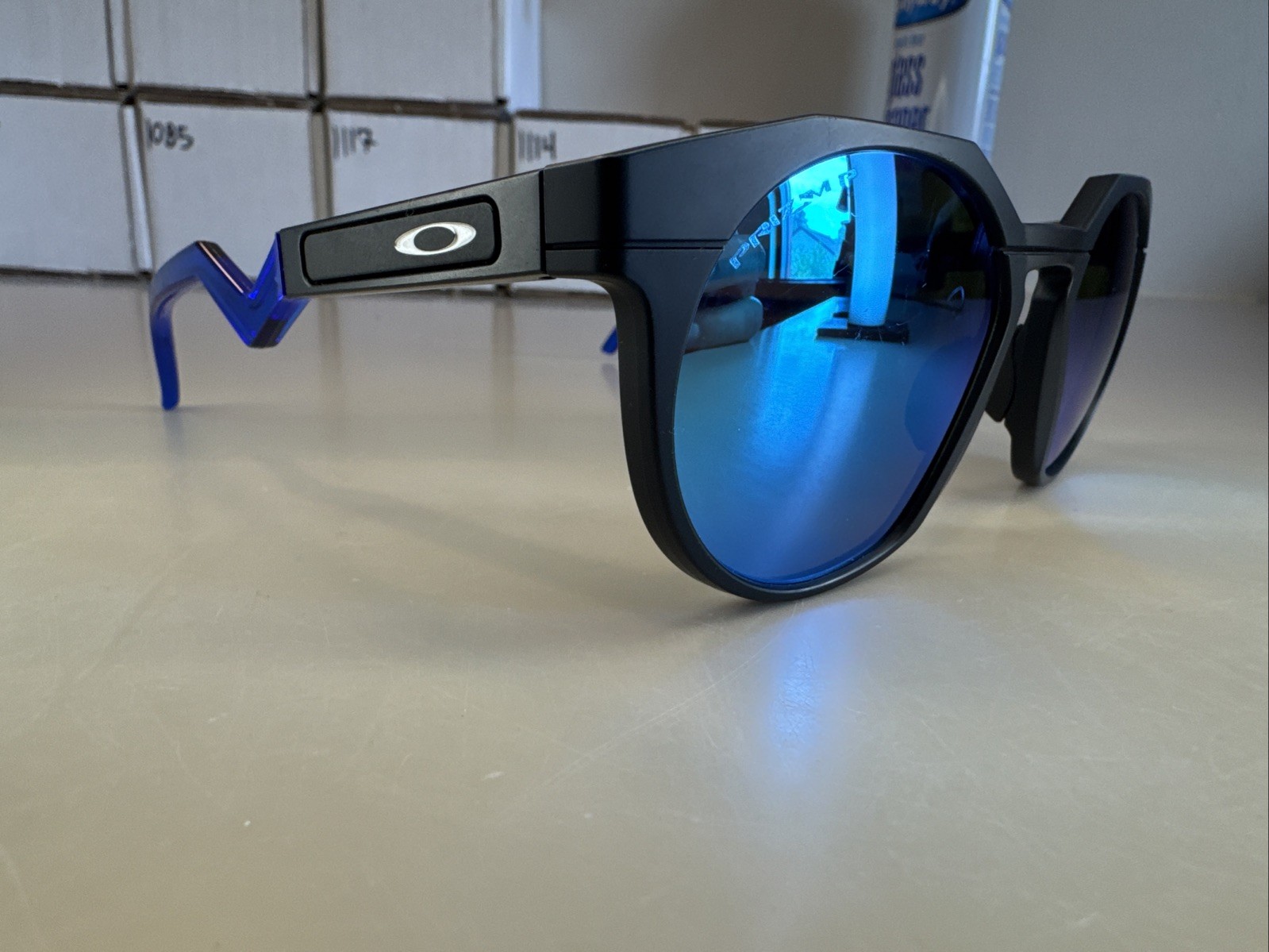 Oakley Sunglasses HSTN OO9242-0452 Matte Black Frame w/ Prizm Sapphire #1057