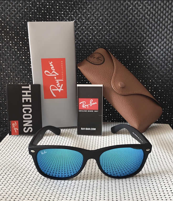 HOT BLUE RB2132 RAY-BAN NEW WAYFARER SUNGLASSES KT-158