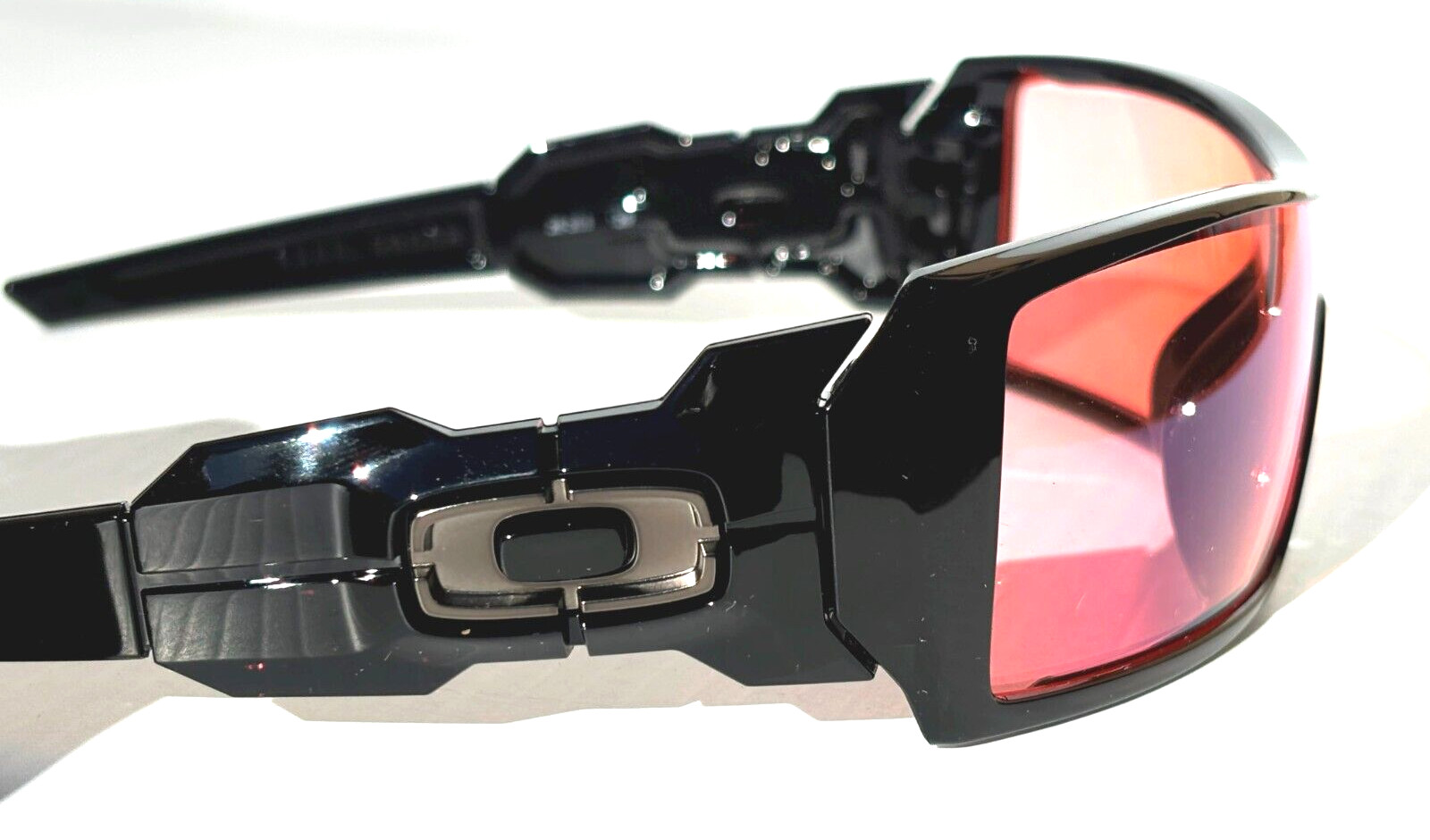 NEW Oakley OIL RIG Polished Black POLARIZED Galaxy HD Pink Lens Sunglass 9081