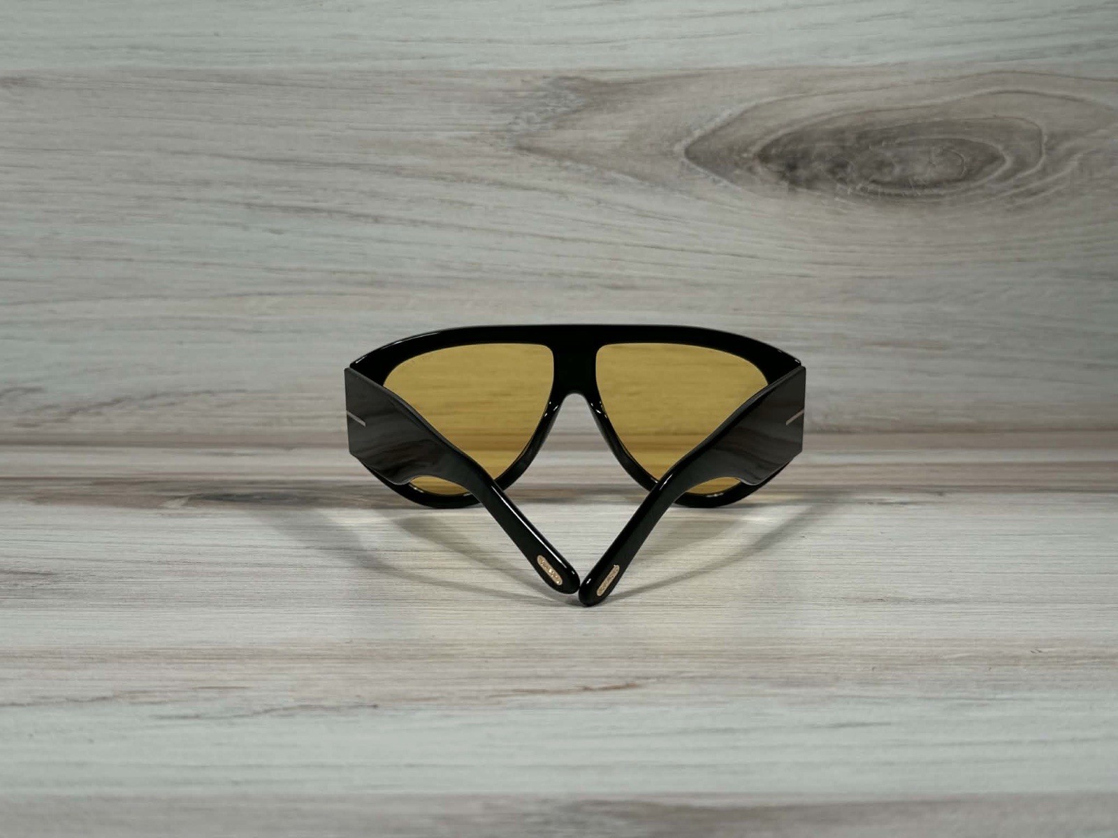 Tom Ford Bronson Shiny Black With Yellow Lens TF 1044 – Ships Now!
