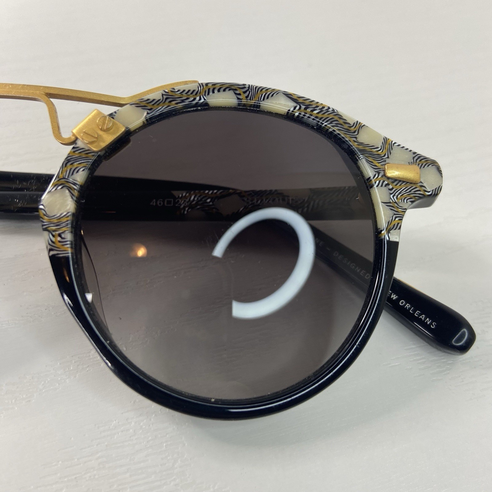 KREWE ST. Louis “Lundi” tortoise Gradient Lens Sunglasses