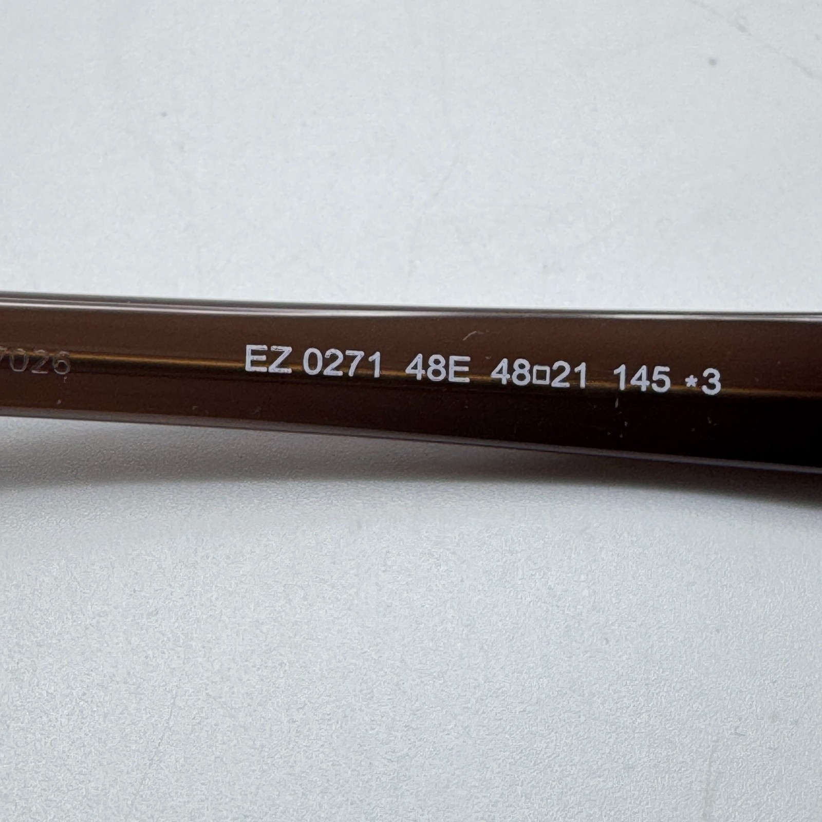 Ermenegildo Zegna Sunglasses EZ0271 48E Shiny Dark Brown Frame Brown Lens 48mm
