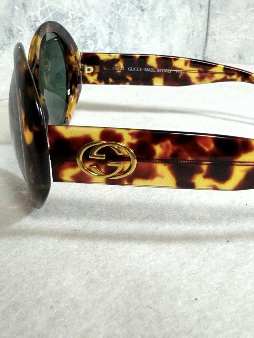 GUCCI Interlocking G Sunglasses Tortoiseshell Brown GG2401/N/S 00C 55□24 145