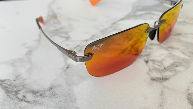 Maui Jim Sunglasses MJ624-17 Lanakila 59-15-140 Polarized Orange Mirror Light Ru