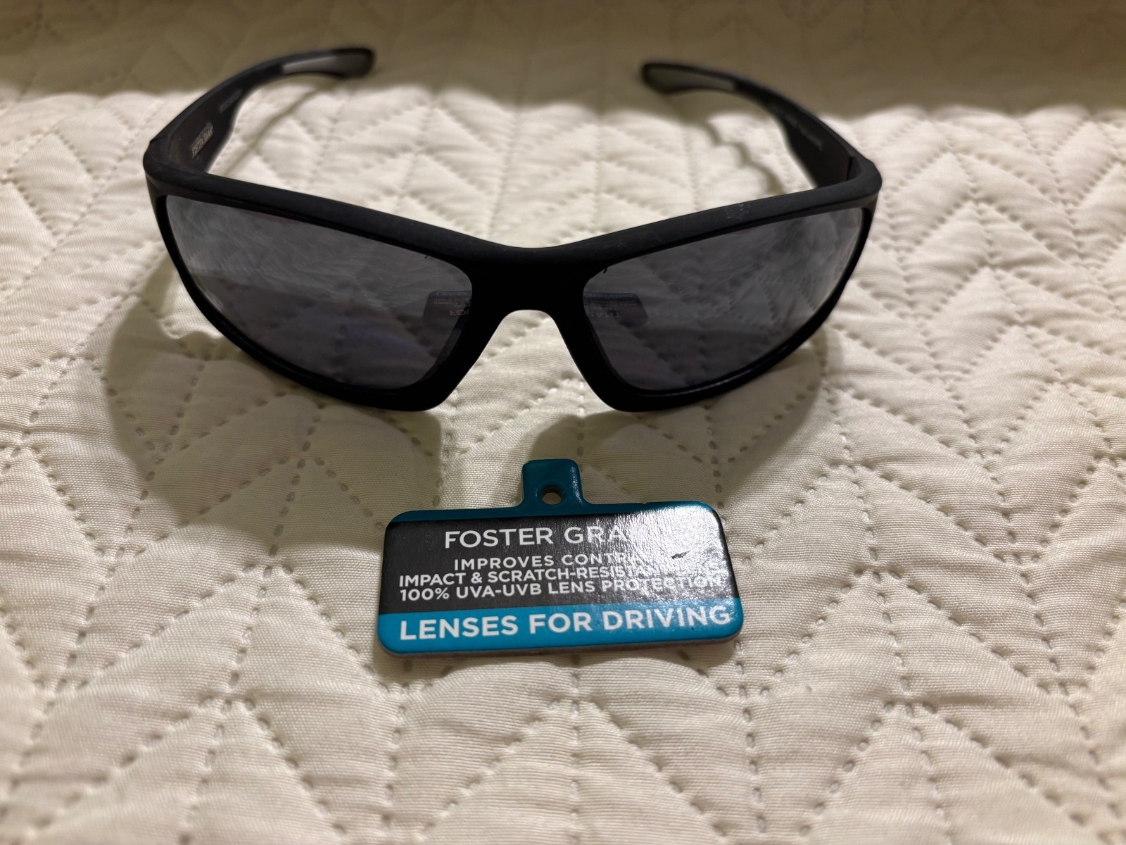 #22 Foster Grant Black Sunglasses Lenses for Driving