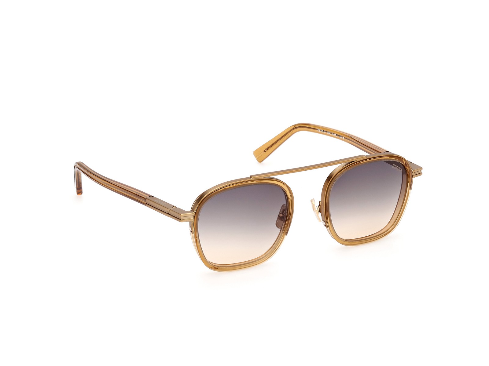 ZEGNA EZ0231 Sunglasses Sun Glasses 39K Dark Yellow Authentic New 51 Unisex