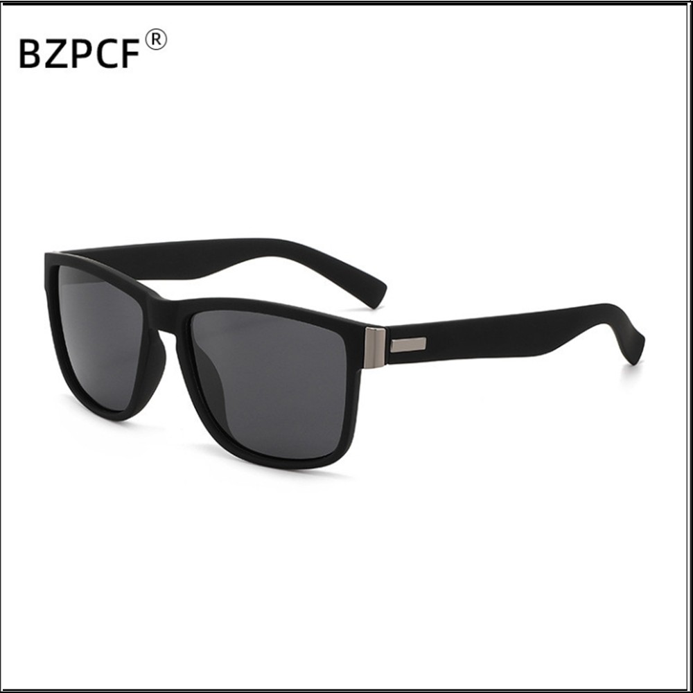 Men Women Tinted Myopia Nearsighted Glasses Square Frame Sunglasses -0.5 to -6.0