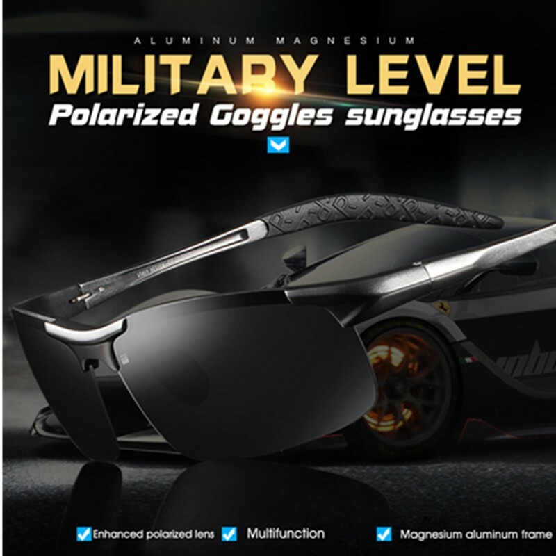 Aluminum HD Polarized Photochromic Sunglasses Men Driving Sport Outdoor Glasses