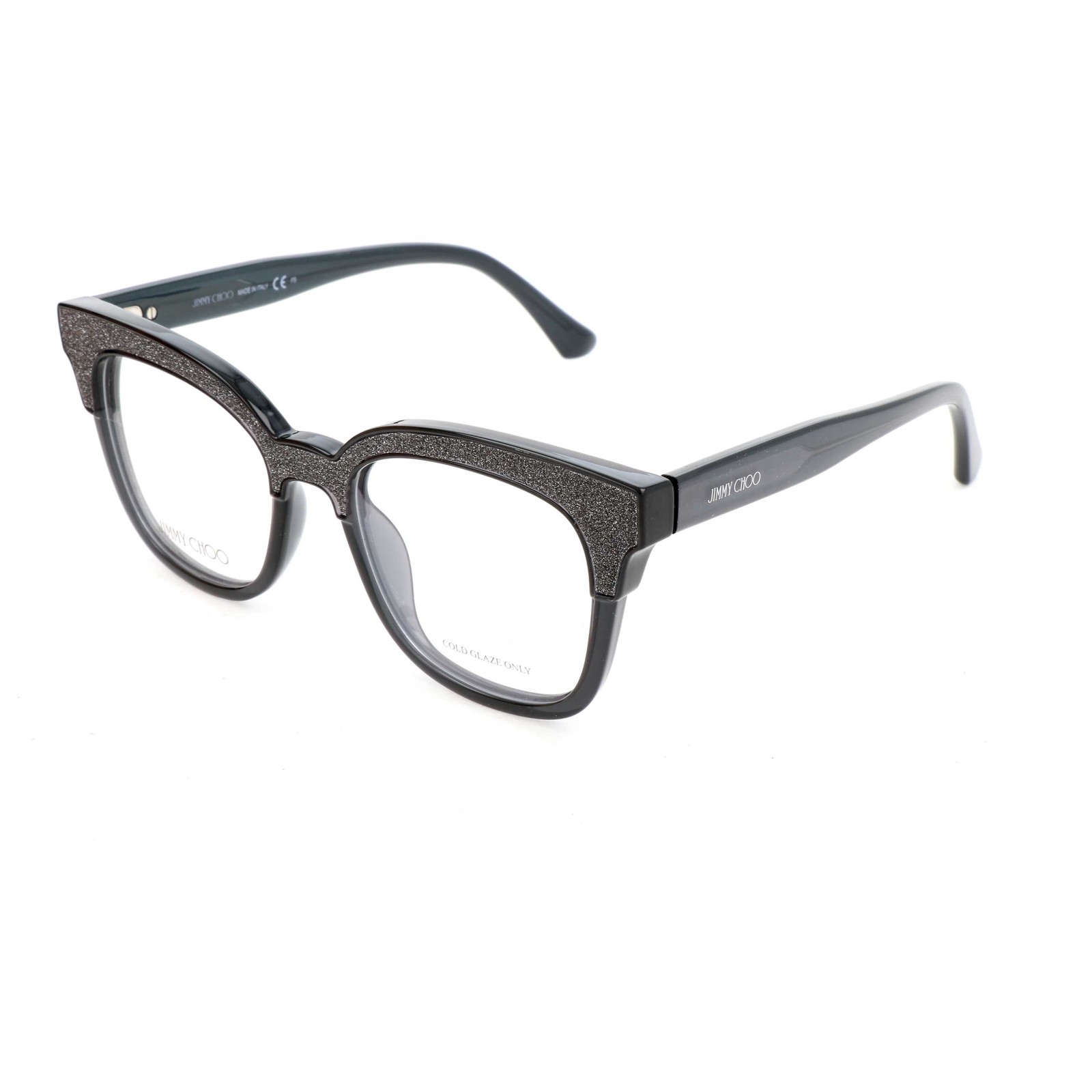 Jimmy Choo Women’s 49 mm Dark Grey Glitter Grey Opticals JC176-18R-49