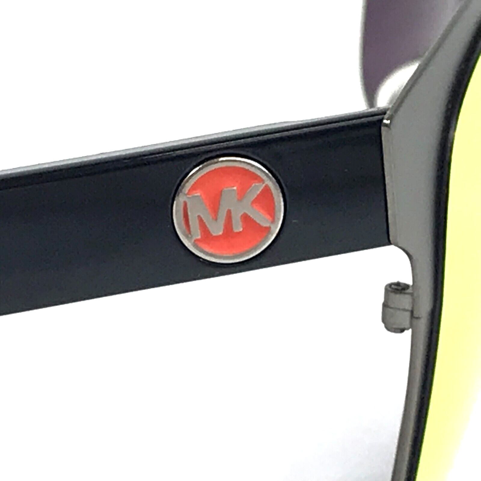 Michael Kors Sunglasses MK1103 Kodiak 10036Q Matte Gunmetal Safety Orange Lenses