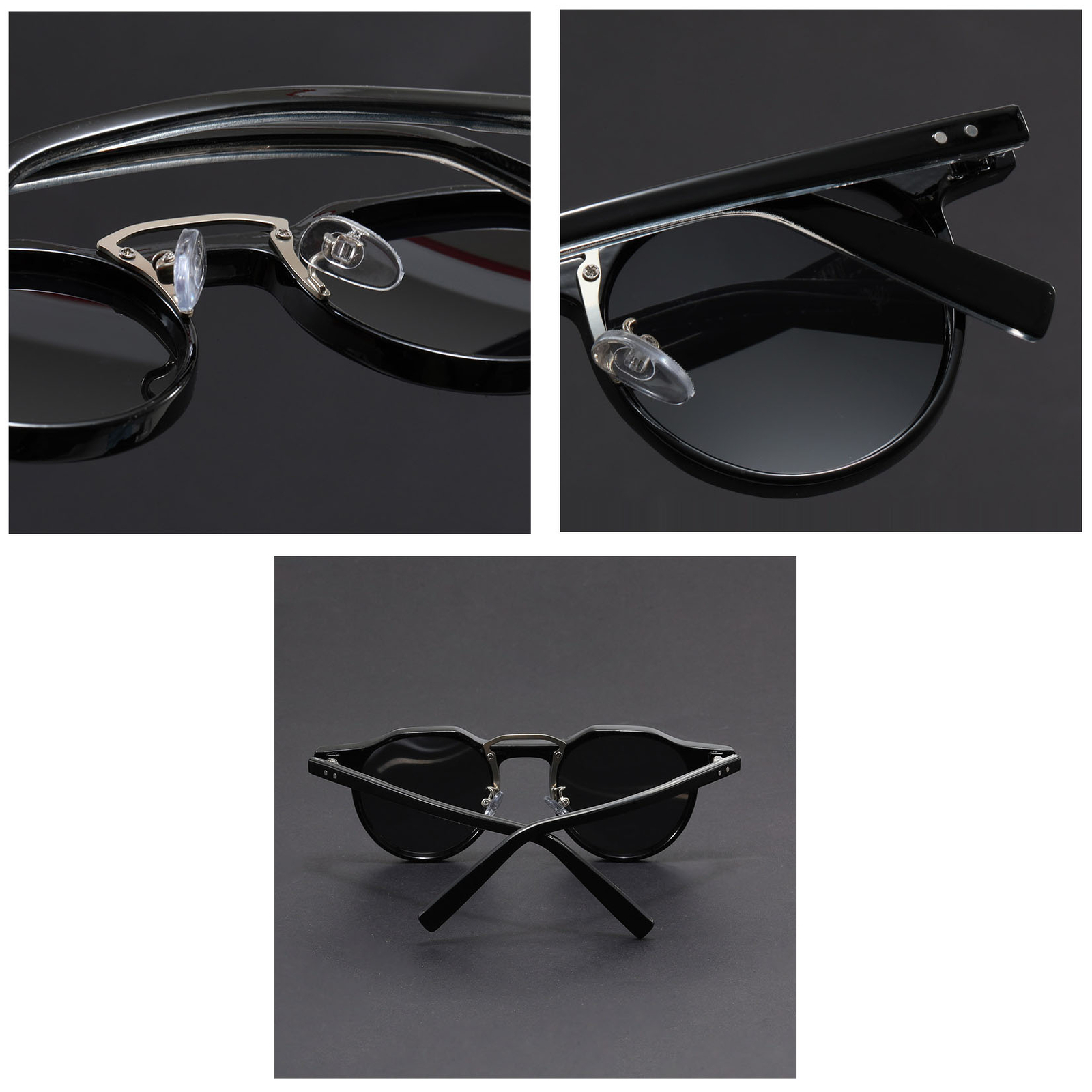 Round Frame Men Punk Fashion Sunglasses Retro Driving Traveling Shade Glasses
