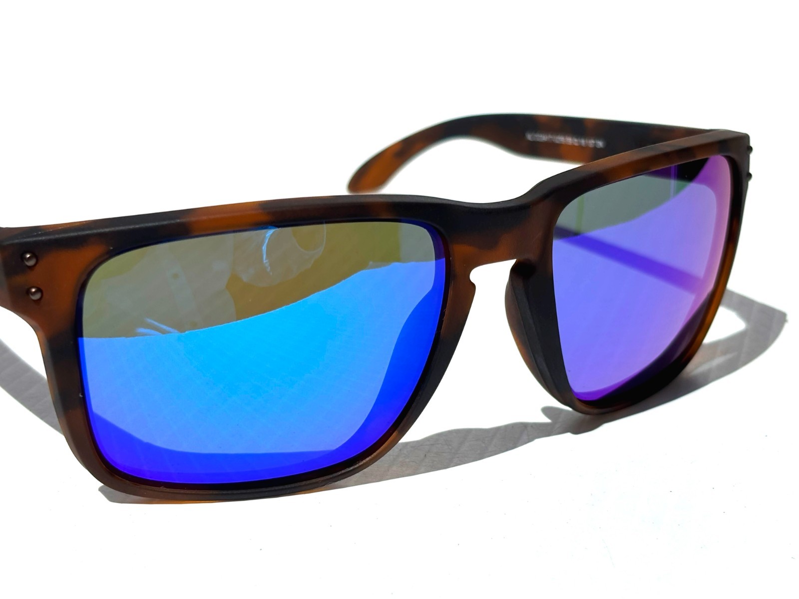NEW Oakley HOLBROOK XL Matte Tortoise POLARIZED Galaxy Blue Sunglass 9417-02